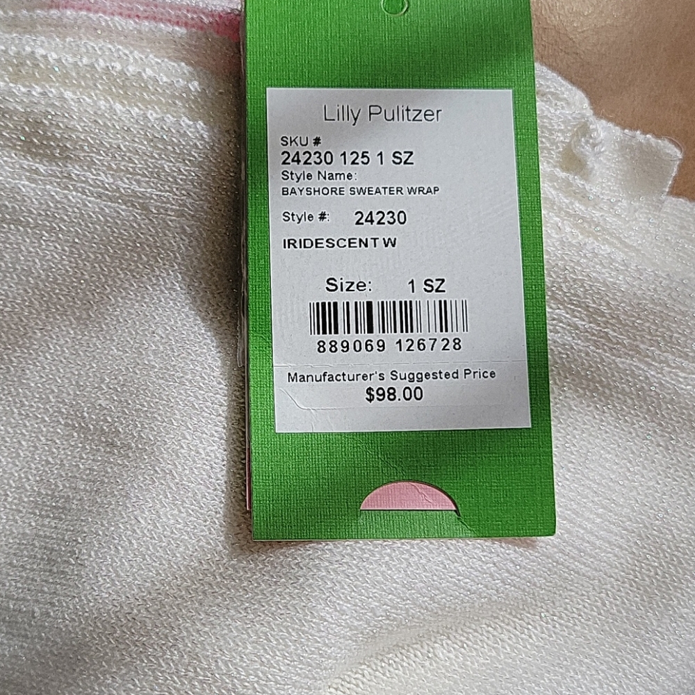 Lilly Pulitzer iridescent wrap NWT